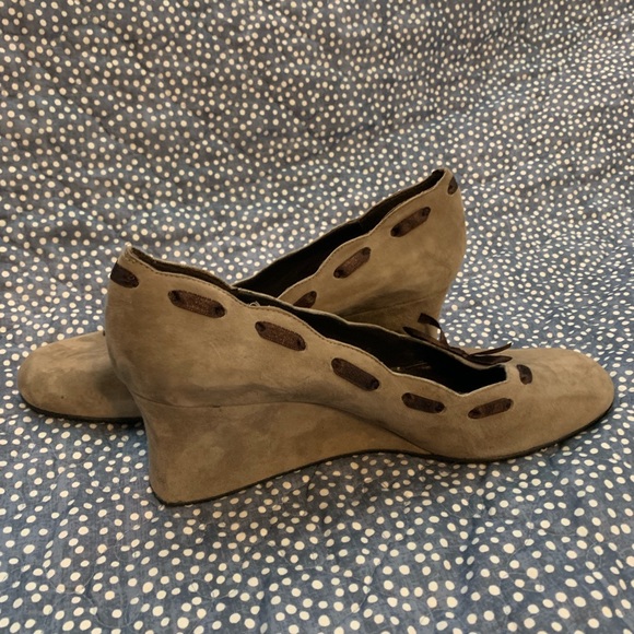 Van Eli, soft suede wedge, Brown, W 7 - Picture 6 of 6